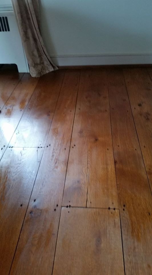 85 Year Old Floor Touch Up!