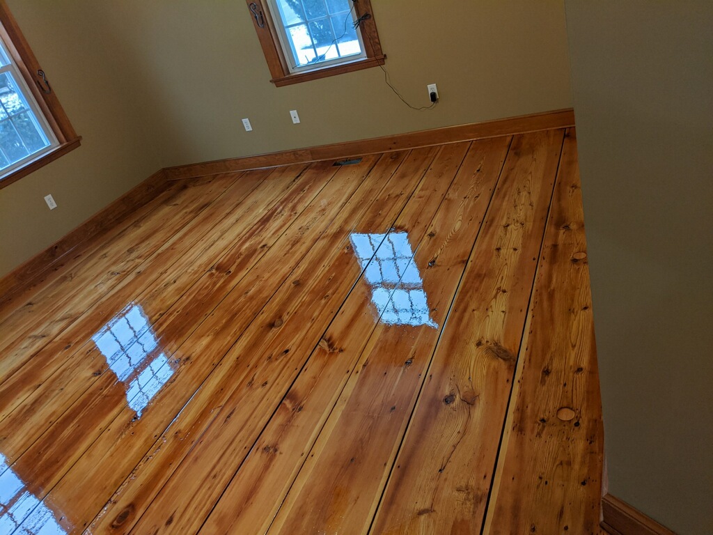 Bringing new life into a Two Hundred year old Pine floor!